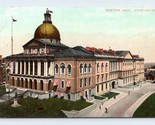 State House Street View Boston MA Massachusetts 1908 DB Postcard K14 - $2.92