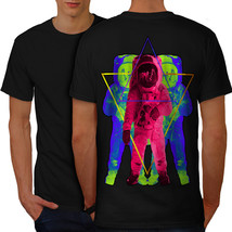 Trippy Space Astronaut Shirt Star Squad Men T-shirt Back - £10.38 GBP