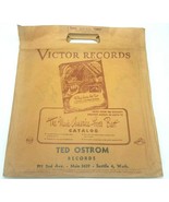 Victor Récords Estampado Bolsa de Papel 78 RPM Ted Ostrom Récords Seattl... - £14.16 GBP