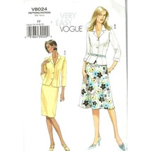 Vogue Sewing Pattern 8024 Top Skirt Misses Size 16-22 - £11.43 GBP