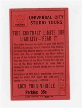 Universal City Studio Tours Parking Ticket 35 Cents Fee - £14.01 GBP