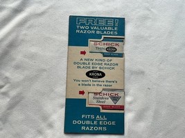 Vintage Schick Krona Blades Advertising Promotion Free Two Blades - $18.00
