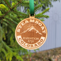 Steamboat Colorado Ornament Christmas Springs 3&quot; Wood Laser Cut CO - $18.80