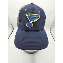 St Louis Blues Hockey adidas Men's One Size Fits All Cap Hat Blue Gray - $12.32