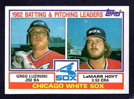 Chicago White Sox Team Leaders Greg Luzinski Lamarr Hoyt 1983 Topps #591 ! - £0.39 GBP