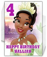PRINCESS TIANA Personalised Birthday Card - Large A5 - Disney Princess a... - €3,51 EUR