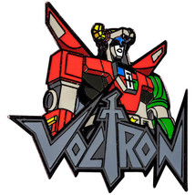 Voltron Bust with Logo Enamel Pin - £15.42 GBP