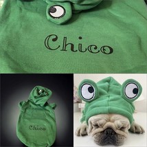  Dog Cat Frog Hoodie Jacket Costume Green Halloween Outfit Clothes S-XXL - £9.58 GBP