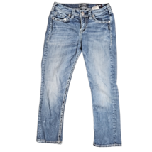 Silver Jeans Suki Capri High Rise Bootcut Jeans Women's 18 image 2