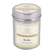 Low Cost Khadi Natural Organic Reetha Powder 150 gm Ayurvedic Long Hair Fall - £13.97 GBP