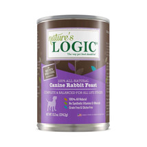 Natures Logic Dog Rabbit 13.2oz. (Case of 12) - £102.83 GBP