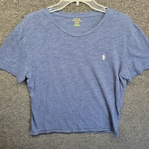 Polo Ralph Lauren T-Shirt Men&#39;s Sz L Short Sleeve Crew-Neck Logo Heather... - £10.63 GBP