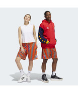 Adidas Unisex Adult Eric Emanuel McDonald&#39;s Shorts HB0737 Red/Yellow - £49.12 GBP+