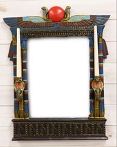 Ebros Egyptian Cobras with Isis and Ra Wall Mirror with 2 Candle Holders Plaque - £89.40 GBP