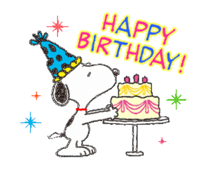 30 Happy Birthday Snoopy Envelope Seals Labels Stickers 1.5" Round