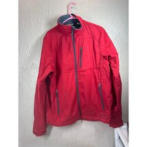 Black Diamond Double Diamond Fleece Lined Softshell Jacket Mens Red Gray... - $24.95