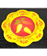 Pier One Imports 8&quot; Flores Salad Plate Colorful Peppers - Replacement Plate - $12.15 CAD