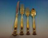 Romance of the Sea Gold by Wallace Sterling Silver Flatware Service 12 S... - $4,351.05