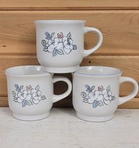 Vintage Chantilly Fleur De Lune Hearthside Stoneware Lot of 3 Mugs Japan... - $21.74