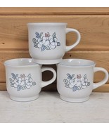 Vintage Chantilly Fleur De Lune Hearthside Stoneware Lot of 3 Mugs Japan... - $21.74