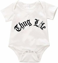 Thug Life Infant Romper Creeper - Baby Shower - Baby Reveal - Birthday - £11.89 GBP