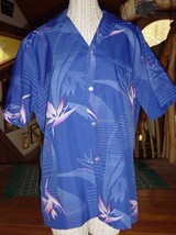 Made in Honolulu Hawaii Hawaiian Shirt Bird of Paradise Island Fashions - £4.51 GBP