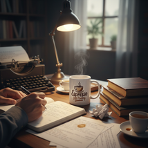 Espresso &amp; Old Poetry Coffee Mug -Writer Poet Gift |-Dark Academia Aesth... - $14.99