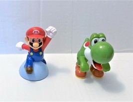 Super Mario McDonald&#39;s Happy Meal Toy Lot of 2 Mario &amp; Yoshi - £4.72 GBP