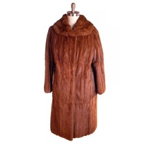 Mob Wife Womens Fur Coat Luscious Knee Length Red Squirrel 1950S Medium - $356.40