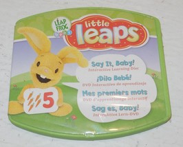 Leapfrog Baby little leaps Say it, Baby! Disc Game Rare Educational - $14.43