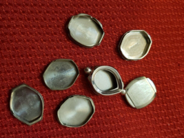 RARE Vintage LOT of 7 1970&#39;s 80&#39;s Ladies Watch Case back Stainless Detra Bulova - £17.82 GBP