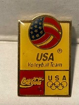 Coca Cola USA Volleyball Team Olympics Souvenir Collectable  Hat / Lapel Pin - £6.22 GBP