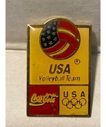 Coca Cola USA Volleyball Team Olympics Souvenir Collectable  Hat / Lapel... - £6.22 GBP