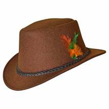 Traditional Oktoberfest Costumes Hat German Bavarian Hat Brown Festival ... - £27.65 GBP