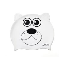 Finis Junior Silicone Fun Cap - Polar Bear Head - White  - $39.00