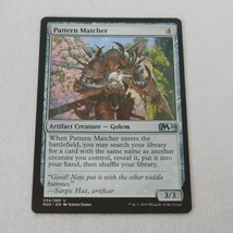 Pattern Matcher MTG 2019 Artifact Creature Golem 234/280 Core Set 2020 Uncommon - £1.12 GBP