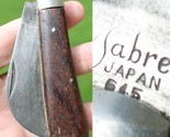 vintage pocket knife Hawkbill Sabre 645 OLD ESTATE SALE wood PERFECT PAT... - $19.99