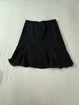Tape Measure TZMU0654 Women's Rear Zip Black Godet Skirt Size 6 image 11