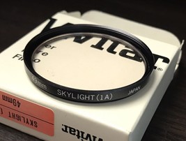 Vintage VIVITAR 49mm Skylight 1A Screw In Filter w/ Case - Made in Japan - $4.86