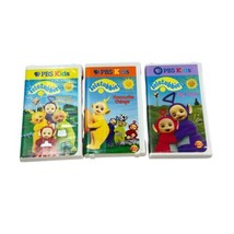 Teletubbies VHS Lot 3 Here Come Favourite Things Big Hug Vintage Hard Shell Case - £26.32 GBP