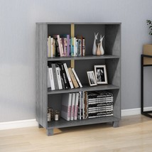  Book Cabinet Dark grey Solid pinewood, MDF Medium Book Cabinet - $4,015.00 MXN