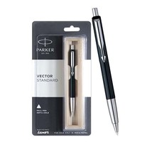 Parker Vector Standard Chrome Trim Ball Pen (Ink - Blue) - $16.63