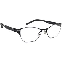 Ovvo Optics Eyeglasses MOD 2486 Black Cat Eye Metal Frame 50[]17 135 Handmade - £135.88 GBP