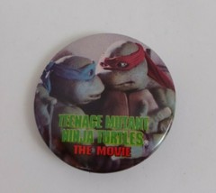 1991 Teenage Mutant Ninja Turtles The Movie Leonardo &amp; Raphael 2&quot; Pin Bu... - $5.36 CAD