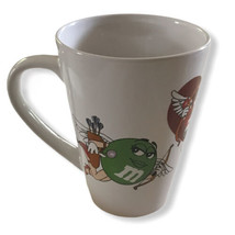 Licensed M&amp;M&#39;s Cupid Valentine Tall Coffee Mug -Yellow Green Blue Red Ch... - £11.12 GBP