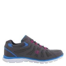 Girls Sneakers Champion Athletic Sport Mesh Memory Foam Gray Shoes-sz 5 - £16.56 GBP