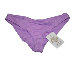 Becca Swim Bottoms Lilac Purple Hipster Rauched Back Size Small S NEW - £10.59 GBP