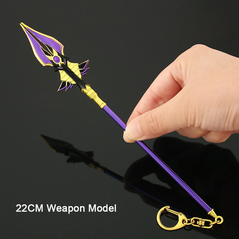 22cm Genshin Impact Game Peripherals Cyno Polearm Replica Miniature Weapon Model - £8.20 GBP+