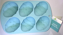 Easter Egg Silicone Mold For Baking,Molding,Candy,More Makes 6 Large Eas... - $29.58