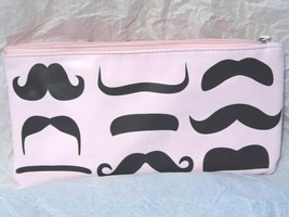 Pink Mustache Purse/Wallet/Card Holder  Great Condition Pre-owned #PW460 - £2.08 GBP